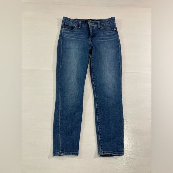 Lucky Brand Jeans Women’s 4 / 27 Blue Denim Ava Crop Stretch Casual - Picture 2 of 12